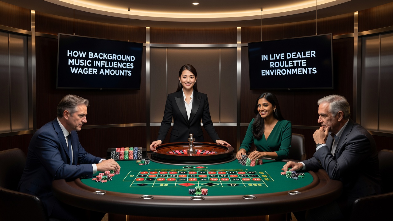 Close-up view of roulette wheel and betting layout during a live dealer session with ambient audio considerations
